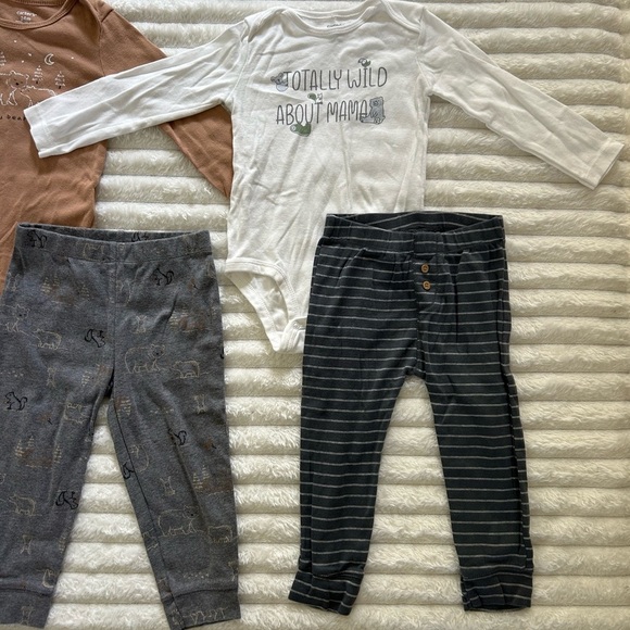 10 Piece Carter’s Toddler Boy’s Size 18-24M Long-Sleeves
& Pants/ Outfit Bundle - Picture 10 of 10